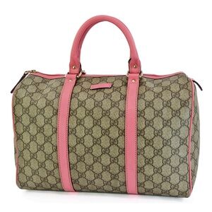 Gucci Beige and Pink Travel Bag